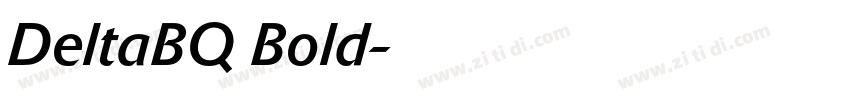 DeltaBQ Bold字体转换